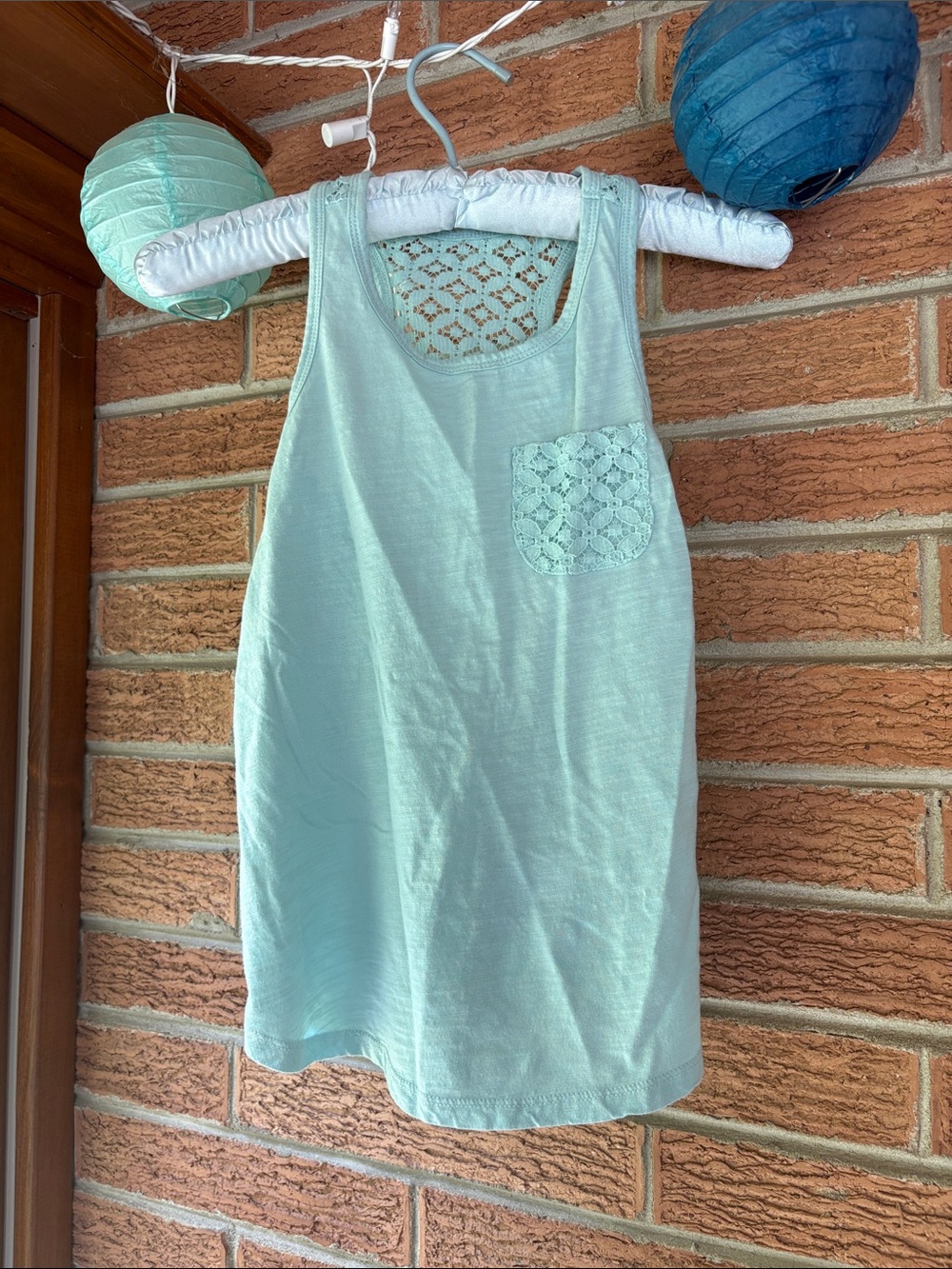 Oshkosh lace detailed tank top size 12 100% cotton